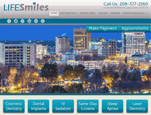 Tablet Screenshot of lifesmilesdds.com